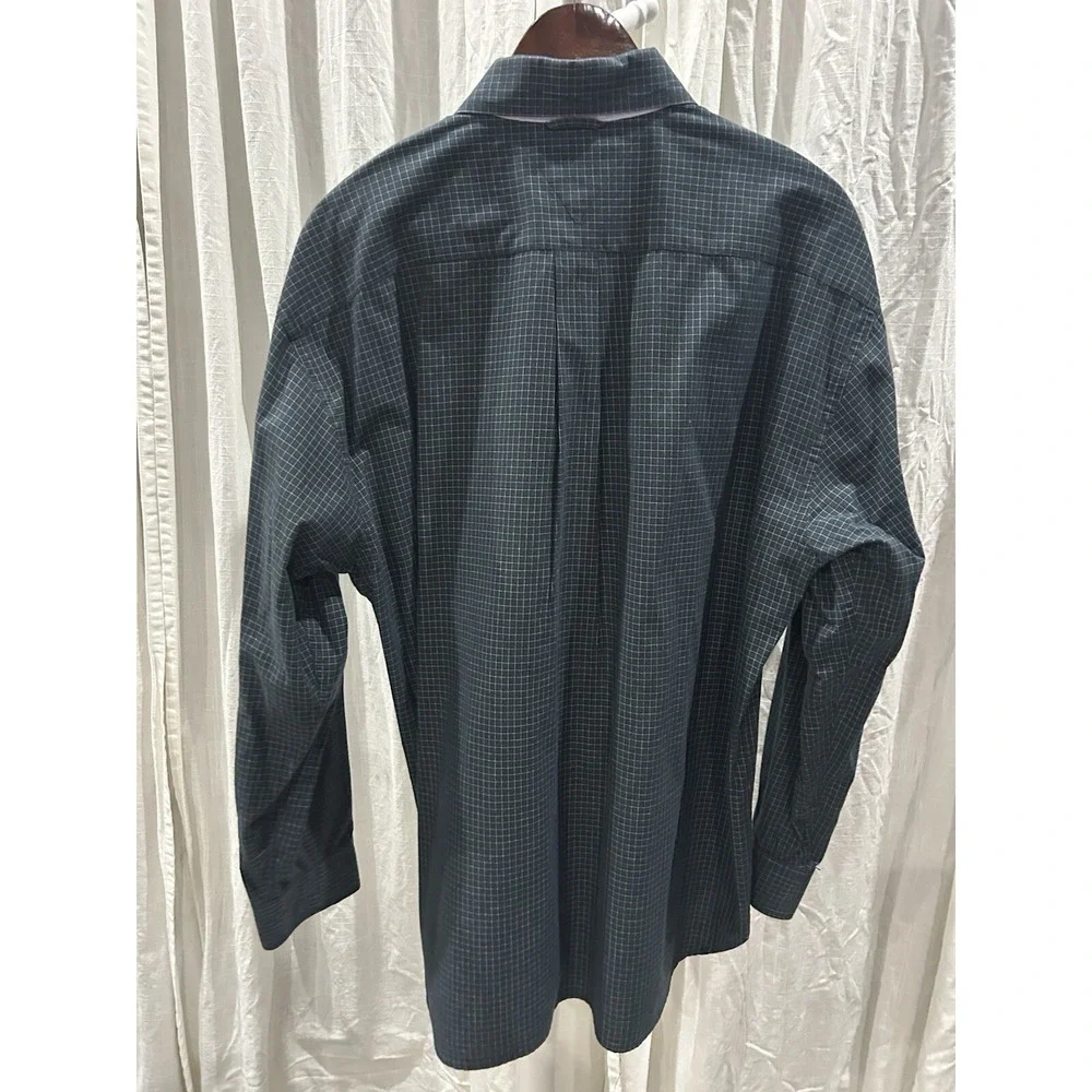Tommy Hilfiger Mens XL Plaid Check Button Up Traditional Dresswear Classic Shirt - Picture 6 of 8